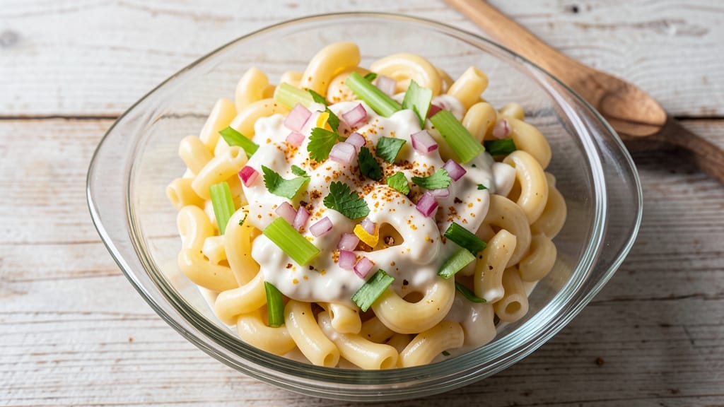 Best Foods Original Macaroni Salad Recipe: Vintage Creamy Crunch With Celery Crowns