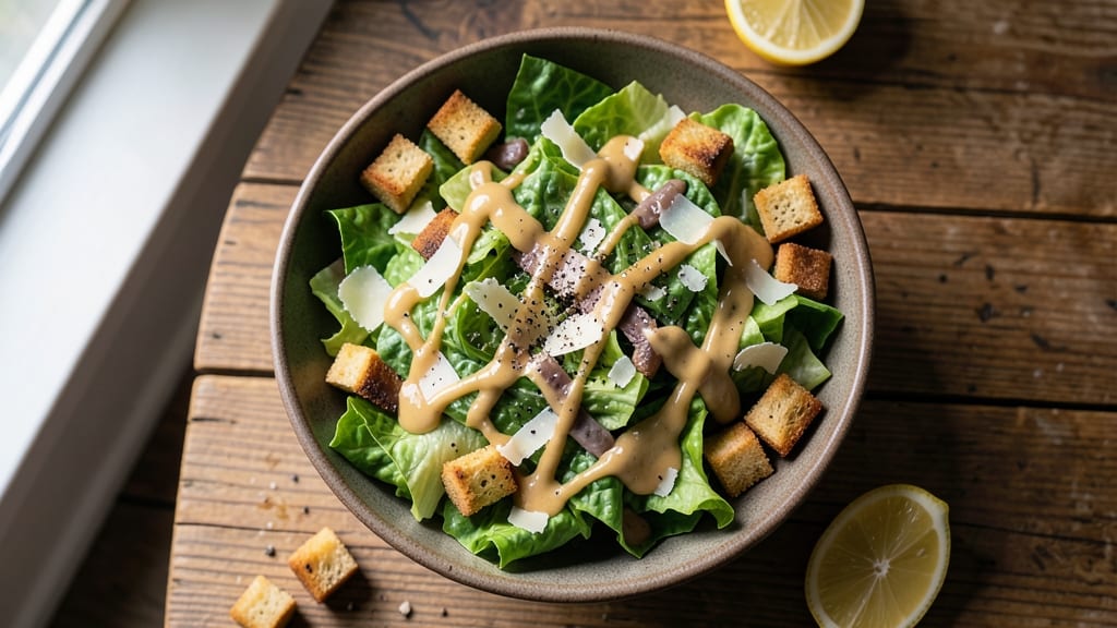 Caesar Side Salad Recipe: Crispy Croutons and Parmesan-Packed Perfection