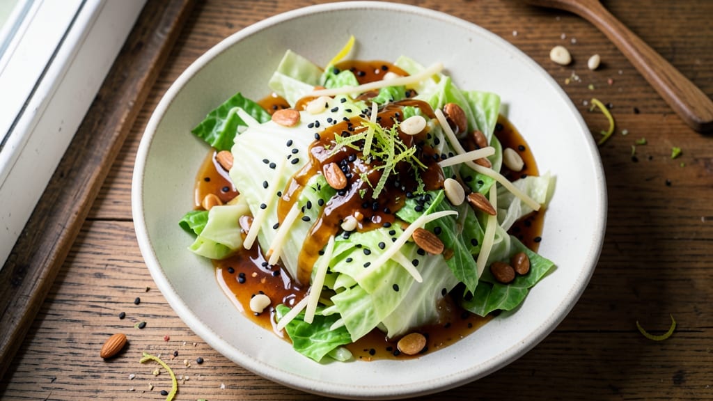 Asian Cabbage Salad Dressing Recipe: Sesame-Ginger Velout With Umami Depth