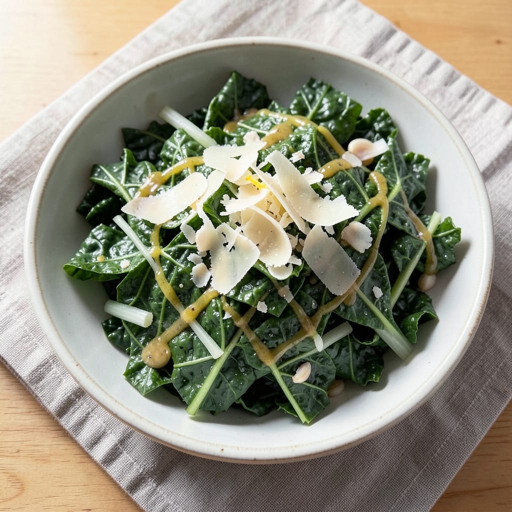 131 Main Restaurant Kale Salad Recipe: Crispy Celery and Parmesan Crunch Without Dressing