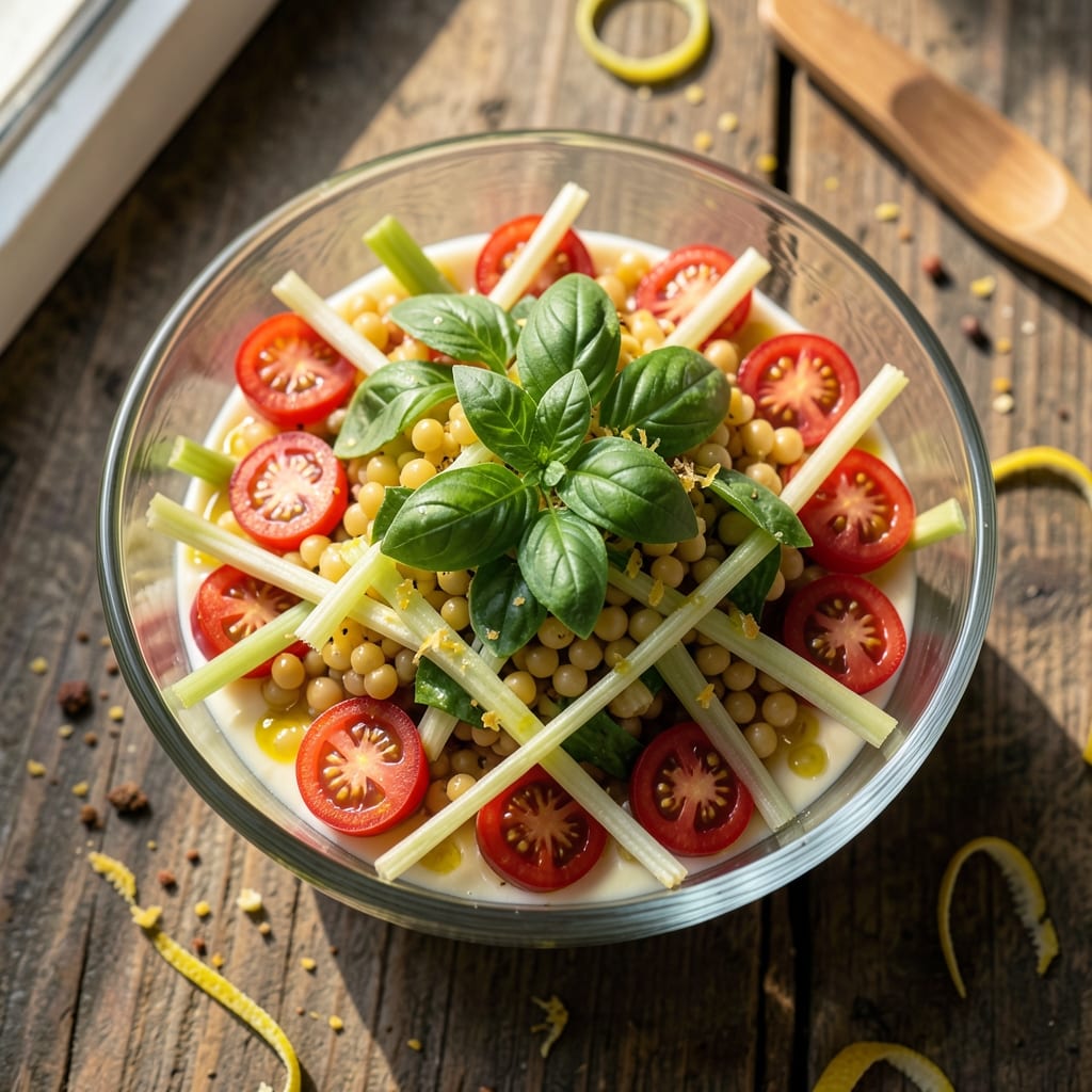 Acini De Pepe Frog Eye Salad Recipe: Crispy Celery & Lemon Zing Without Mayo