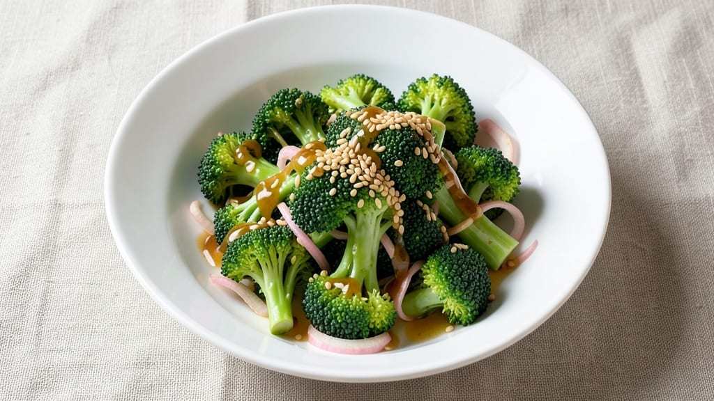 Broccoli Oriental Salad Recipe: Crunchy Sesame-Ginger Bites with Crispy Edges