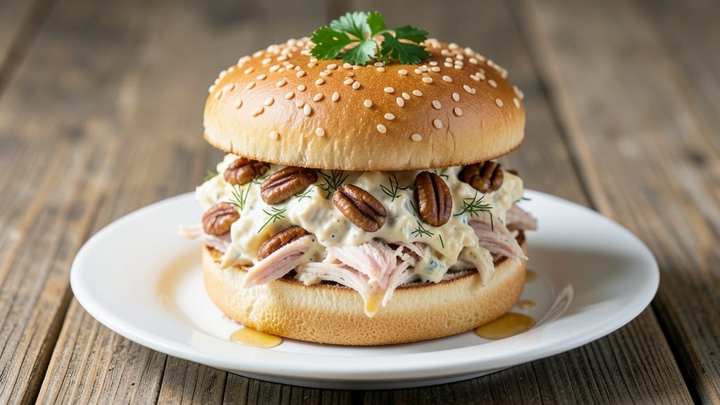 Copycat Arby's Pecan Chicken Salad Sandwich Recipe: Nutty Crunch and Creamy Ranch Harmony