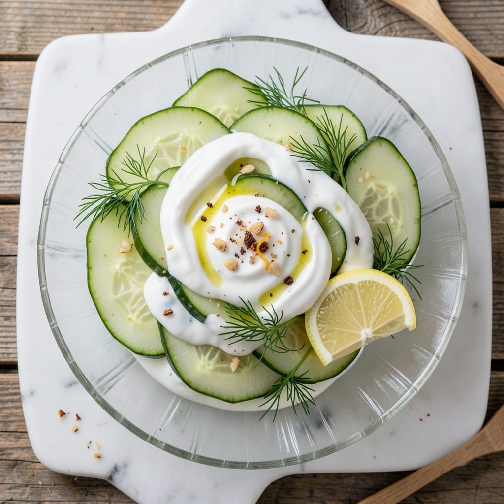 5-Star Cucumber Salad Recipe: Dill-Infused Crunch with Tangy Yogurt Dressing