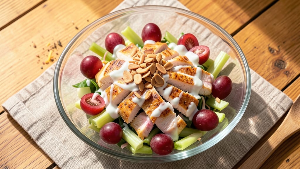 Buddha Bar Chicken Salad Recipe: Shredded Chicken and Almond Clusters
