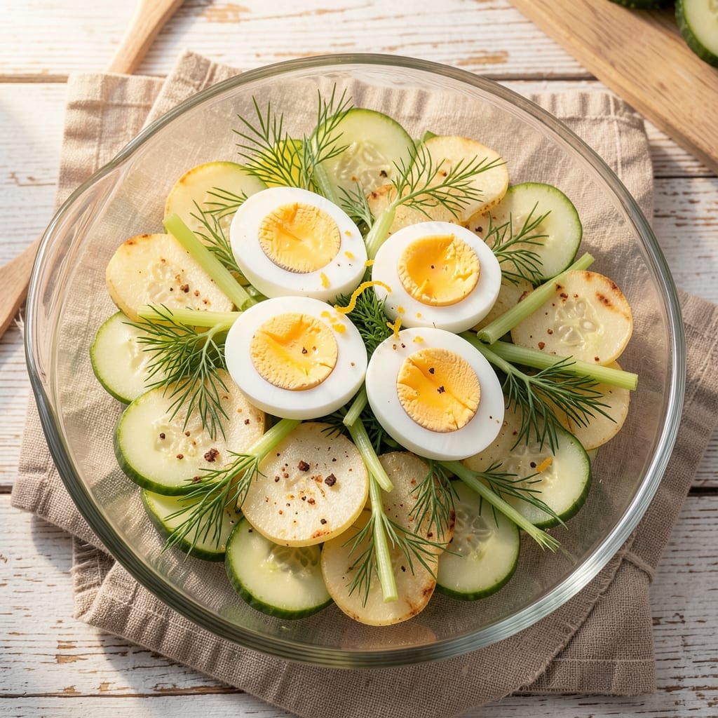 Achichuk Salad Recipe: Crispy Celery and Warm Egg Yolk Luxe