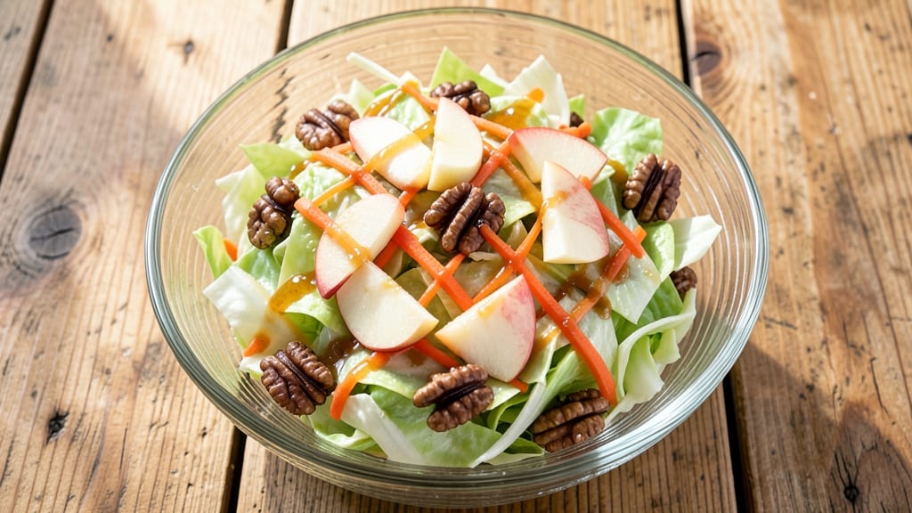 Cabbage, Carrot, and Apple Salad Recipe: Crunchy Sweetness With Apple-Cider Vinaigrette
