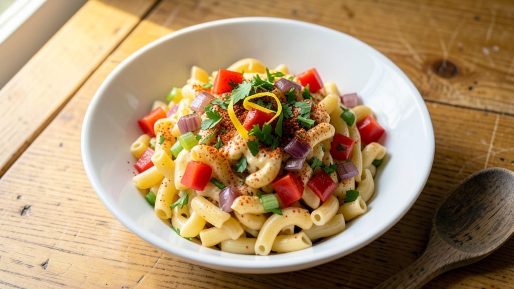Cajun Macaroni Salad Recipe: Spicy Kick and Crisp Celery Crowns