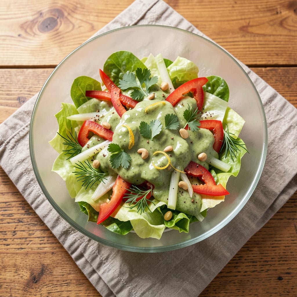 1948 Green Goddess Salad Recipe: Vintage Herb Creaminess With Crisp Celery Bites
