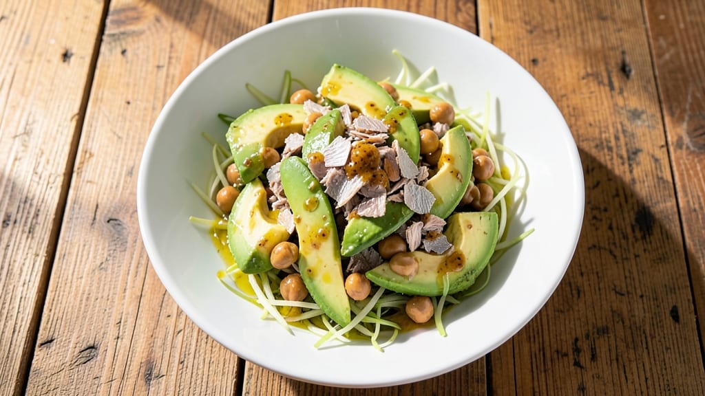 Avocado Chickpea Tuna Salad Recipe: Creamy Plant-Based Protein Powerhouse