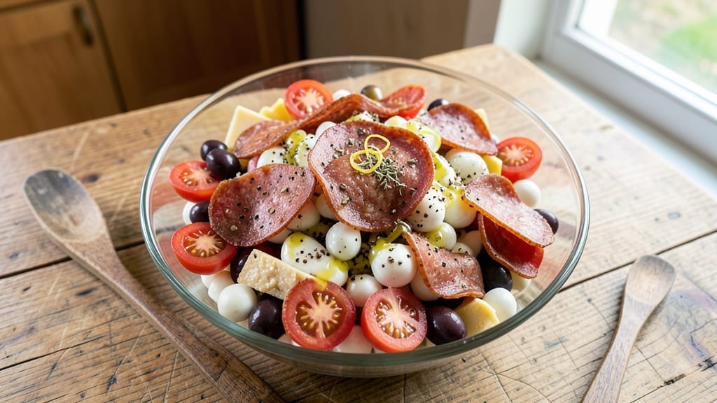 Antipasto Salad Recipe With Pepperoni: Salty-Sweet Bite That Starts Every Meal