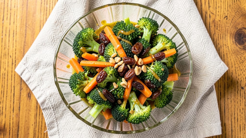 Broccoli Carrot Raisin Salad Recipe: Sweet and Savory Crunch in Minutes