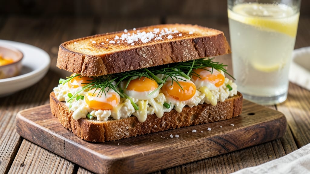 Breakfast Egg Salad Sandwich Recipe: Fluffy Hard-Boiled Eggs With Herbed Mayo Twist