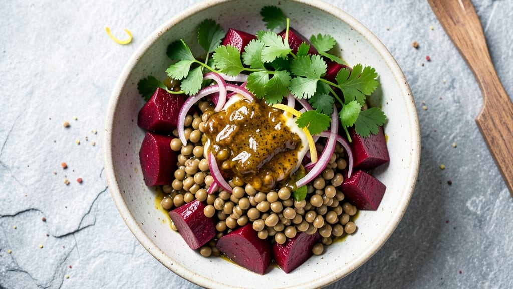Beetroot Lentil Salad Recipe: Earthy Sweetness Meets Protein-Packed Crunch