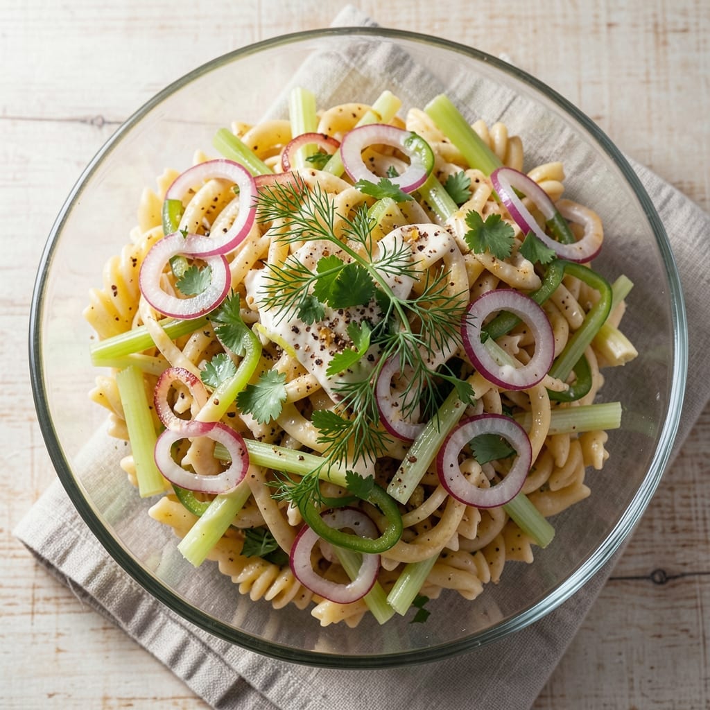 1000 Island Pasta Salad Recipe: Celery-Lemon Crunch Without Mayo
