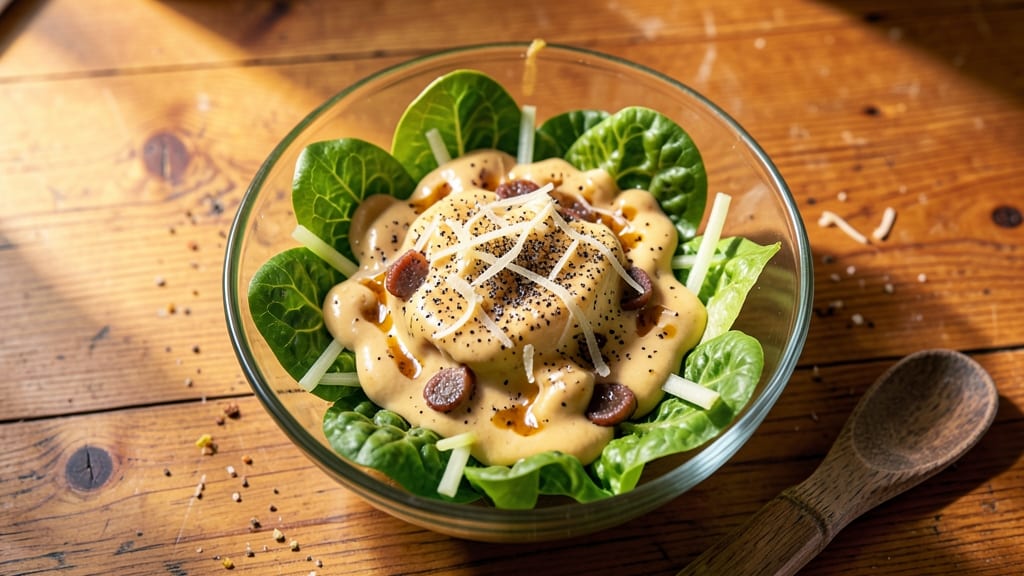 Applebee's Caesar Salad Recipe: Crispy Celery Crowns Over Tangy Garlic-Anchovy Dressing