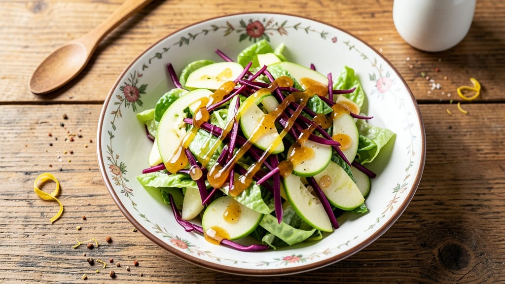 Austrian Cabbage Salad Recipe: Tangy Mustard and Apple Crunch Delight