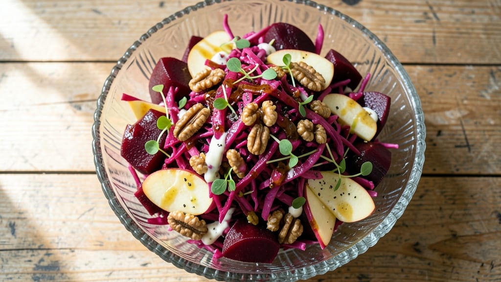 Beet Coleslaw Salad Recipe: Earthy Sweetness Meets Vibrant Purple Crunch