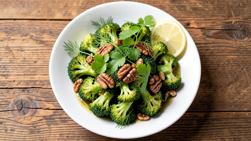 Broccoli and Walnut Salad Recipe: Nutty Crunch Meets Tangy Lemon-Dill Dressing