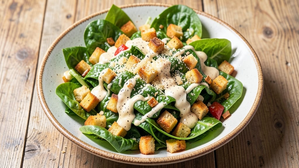 Caesar Salad for a Crowd Recipe: Layered Crunch and Creamy Anchovy Bliss