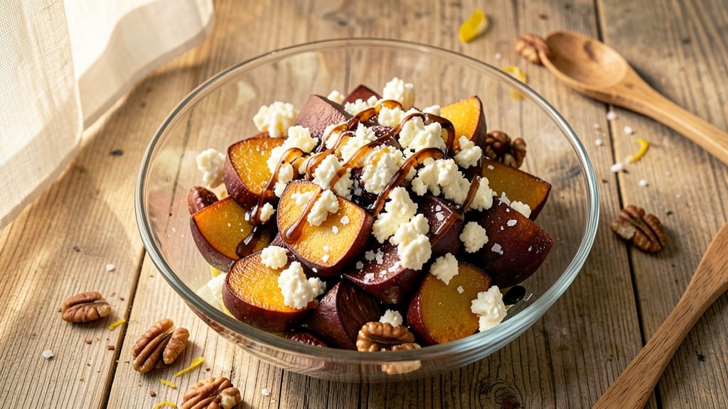 Golden Beet Salad Recipe With Goat Cheese: Earthy Bites and Creamy Swirls