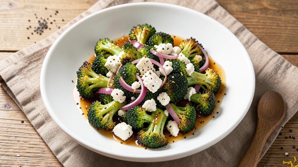 Broccoli and Feta Salad Recipe: Crisp-Topped Mediterranean Brightness