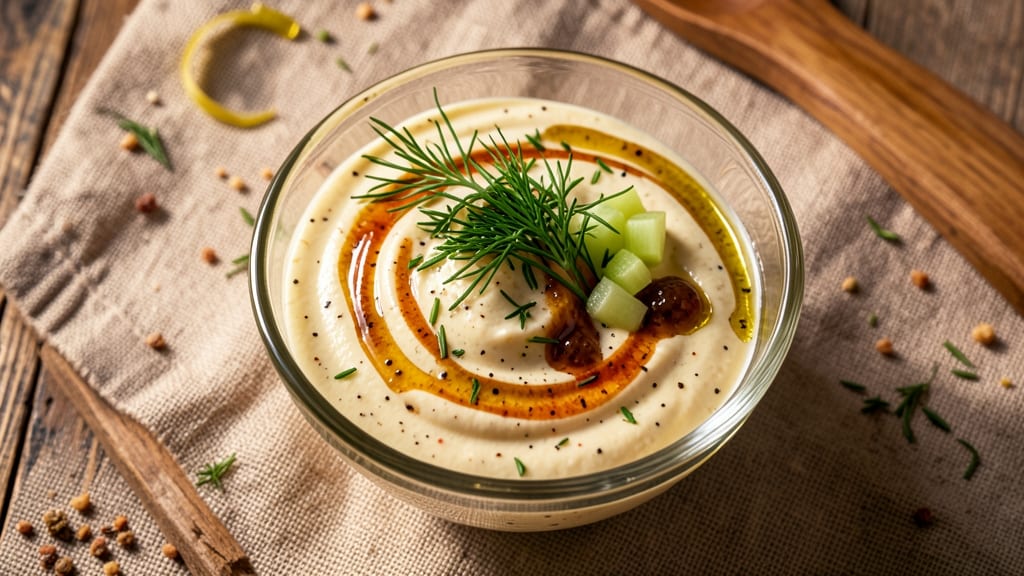 Boursin Salad Dressing Recipe: Herby Garlic Creaminess With Celery Crown Crunch