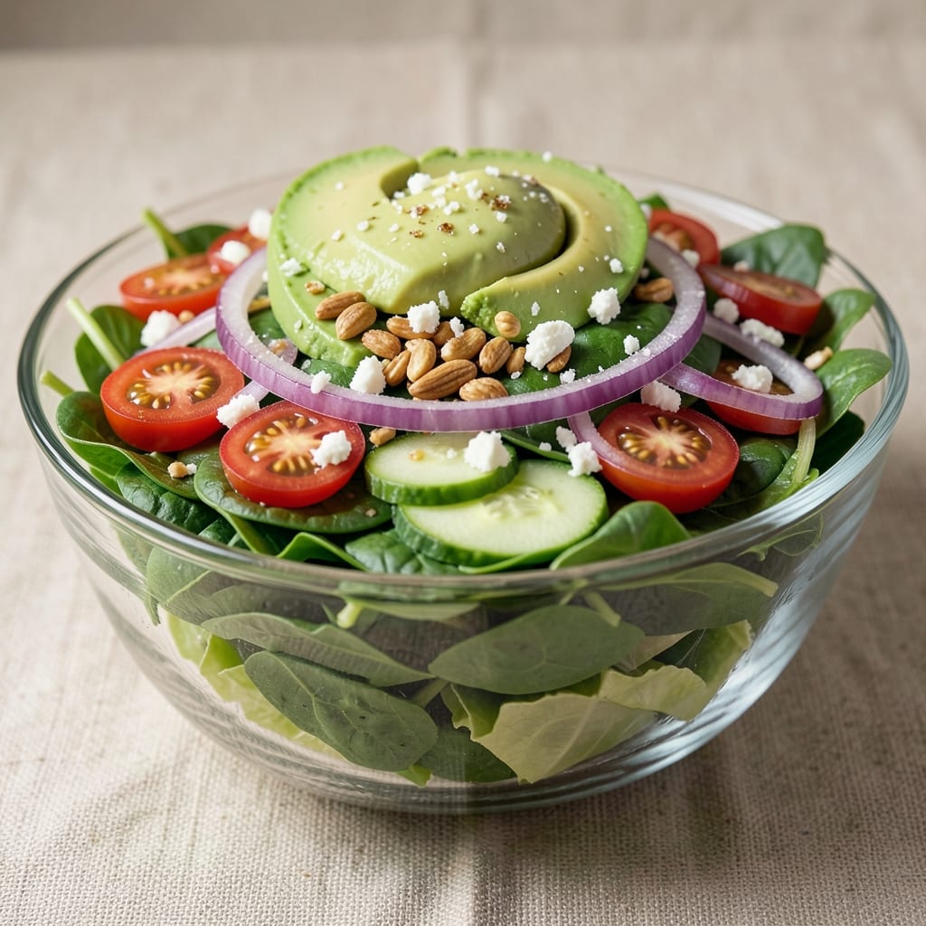 10 Layer Salad Recipe: Crunchy Crouton Stack With Creamy Parmesan Layers