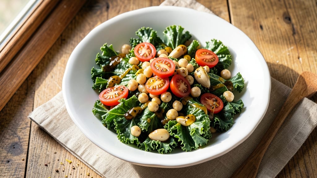 Blue Apron Kale Salad Recipe: Roasted Garlic Vinaigrette Magic