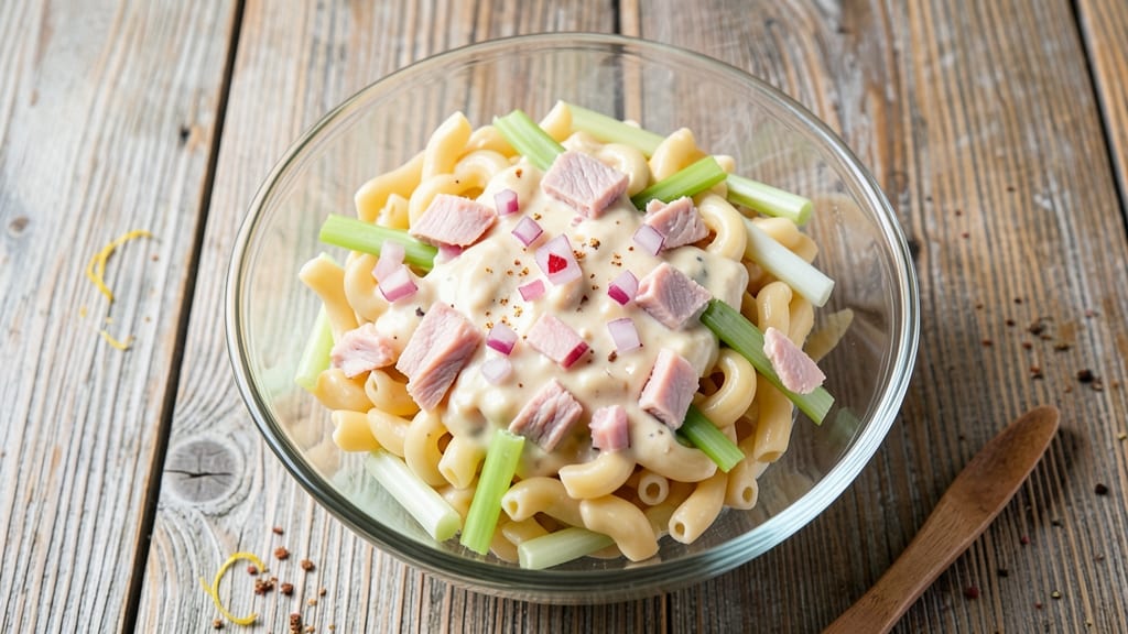 Best Ever Tuna Macaroni Salad Recipe: Bold Ocean Flavors With Crisp Celery Crowns