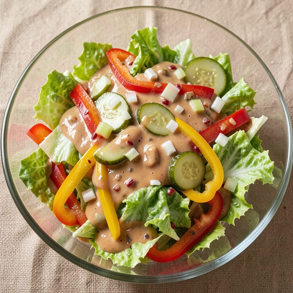 1000 Island Dressing Salad Recipe: Celery-Crisp Mayonnaise Magic