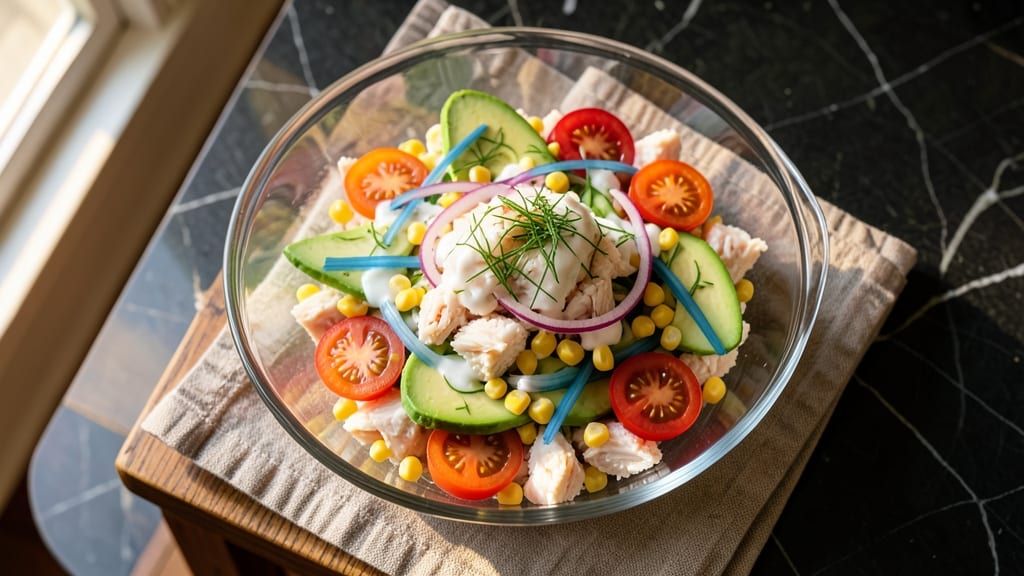 Blue Bayou Salad Recipe: Smoky Crab and Celery Crown Crunch