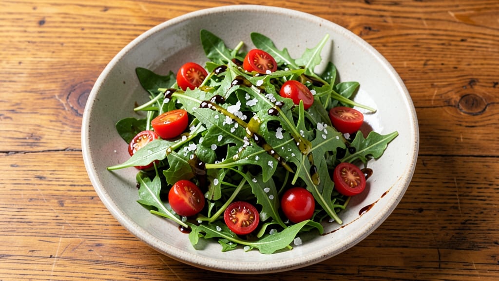 Arugula Tomato Salad Recipe: Peppery Balsamic Kiss With Crispy Greens