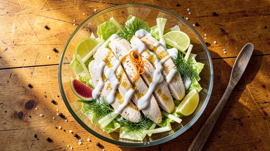 Café Rio Chicken Salad Recipe: Crunchy Celery Crowns Over Creamy Lime-Dill Dressing