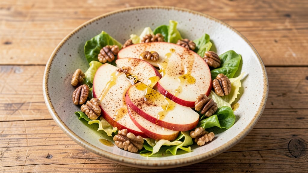 Apple And Nut Salad Recipe: Sweet-Tart Crunch With Warm Cinnamon Dressing