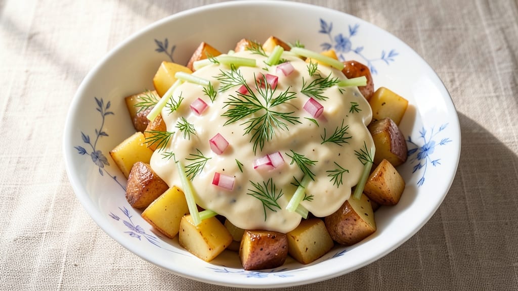 Best Creamy Potato Salad Recipe Ever: Dill-Packed Mayonnaise That Stays Creamy All Day