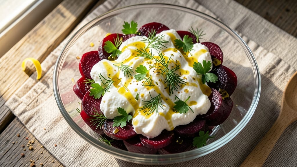 Beet and Ricotta Salad Recipe: Vibrant Sweetness With Creamy Herb Twist