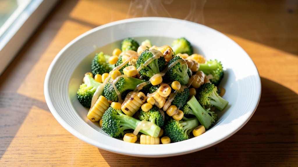 Broccoli and Corn Salad Recipe: Sweet Grilled Corn Meets Crunchy Broccoli