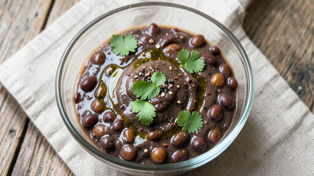 Black Bean Salad Dressing Recipe: Smoky Black Bean Blend for Bold Veggie Toppings