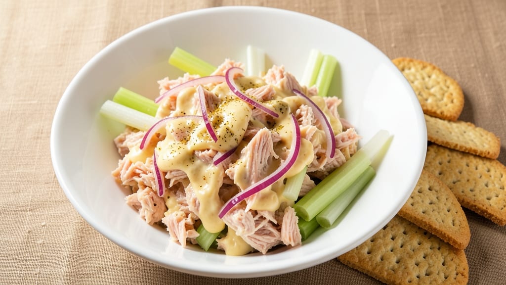 Bumble Bee Tuna Salad With Crackers Recipe: Lightning-Fast Party Bite With Zesty Mayo Twist