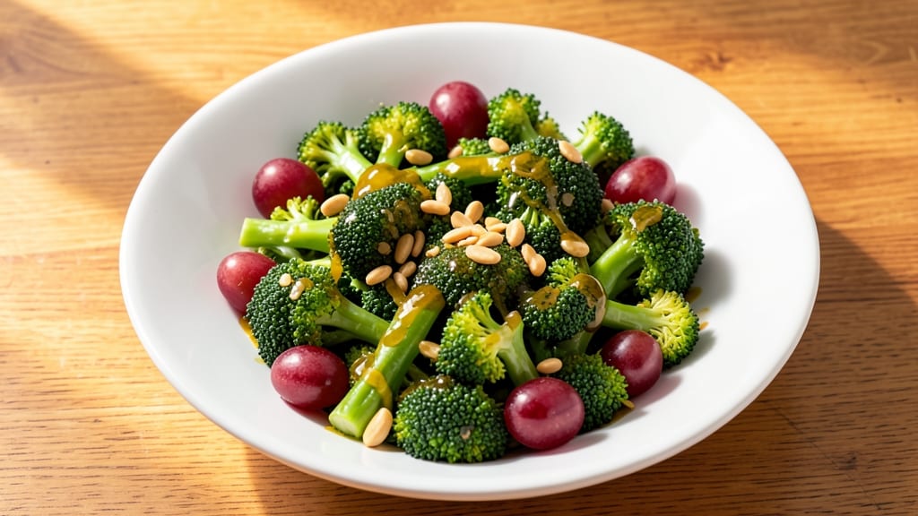 Broccoli Red Grape Salad Recipe: Juicy Grape and Crunchy Broccoli Harmony