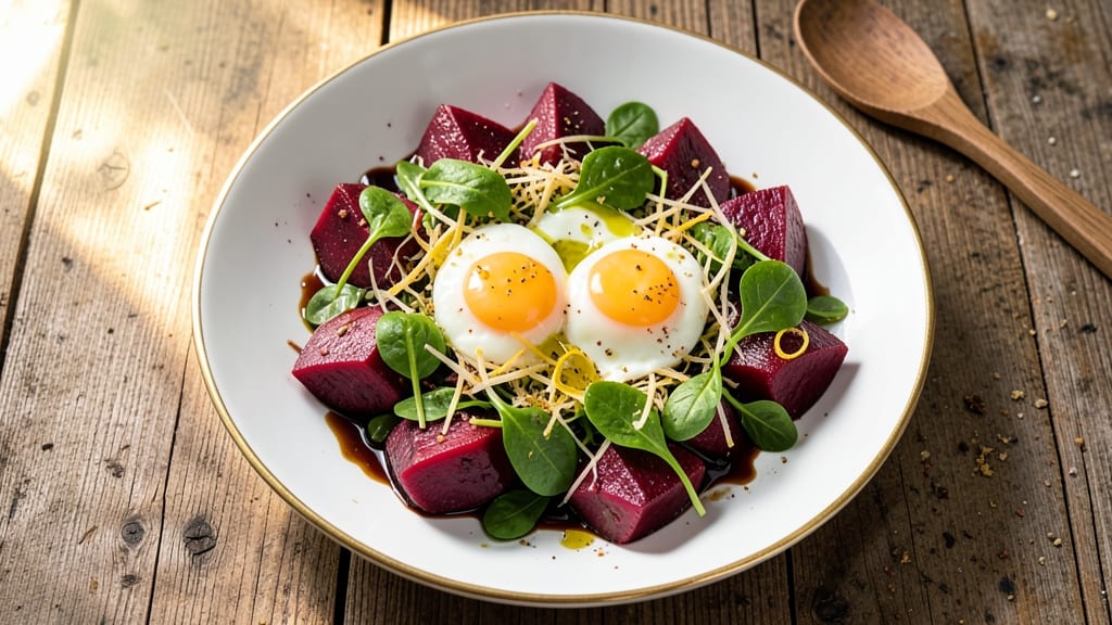 Beet and Egg Salad Recipe: Earthy Sweetness Meets Herbed Yolk Richness
